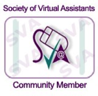 Logo for the Society of Virtual Assistants, indicating community membership.